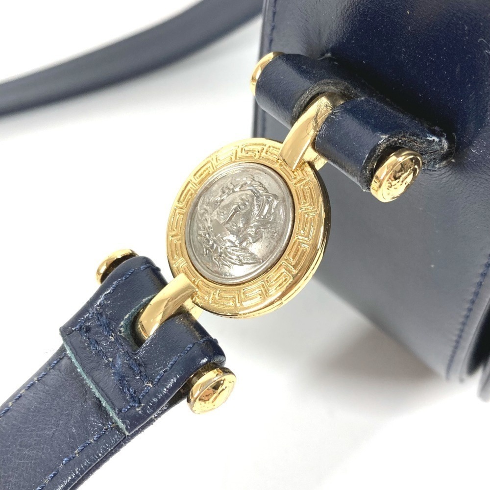 VERSACE Vintage Medusa Logo Bag, Crossbody Flap Shoulder Leather, Men's & Wom... - Picture 9 of 16